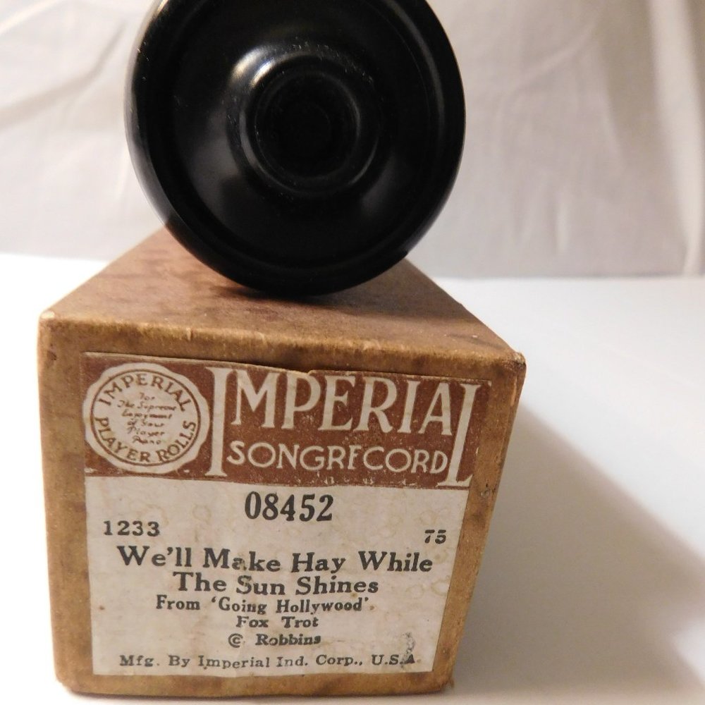 Vintage Player Piano Music Roll We'll Make Hay While the Sun Shines in